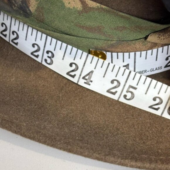 Fedora Men Wool Vintage Banded Sports Field Hat Brown Size 6x24 - Picture 4 of 5